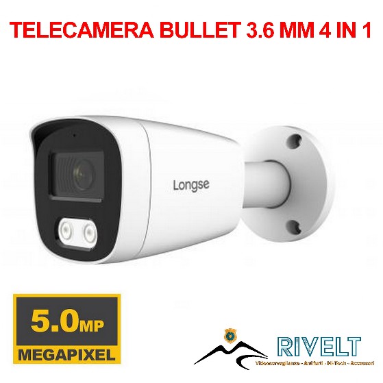 TELECAMERA LONGSE 5 MP Focale fissa da 3.6 mm