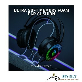 Cuffie Gaming Noua Crux Usb / Jack 3.5mm Stereo Confortevoli cuffie gaming over-ear con illuminazione RAINBOW.